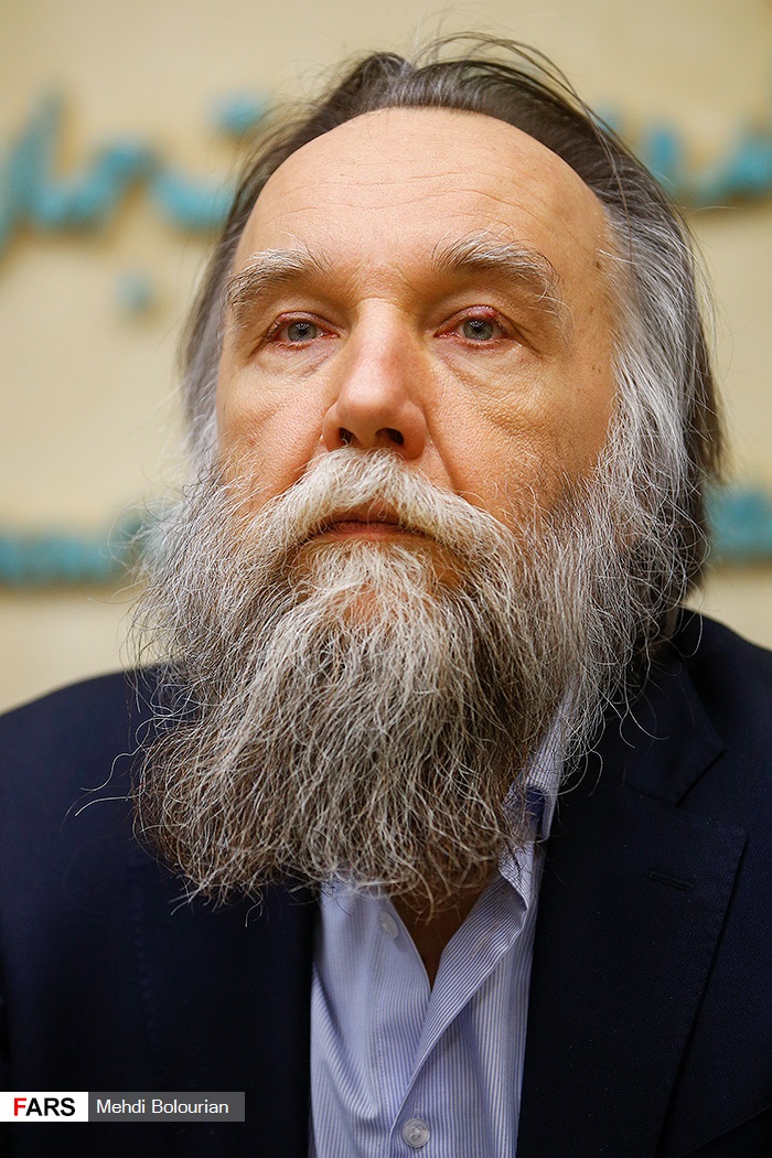 Aleksandr Dugin, at the Civilizations of the Eurasian Area meeting on February 26, 2018 at the Faculty of World Studies, University of Tehran.